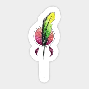 Feather and Dreamcatcher Sticker